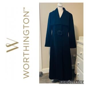 Worthington Long Black Overcoat